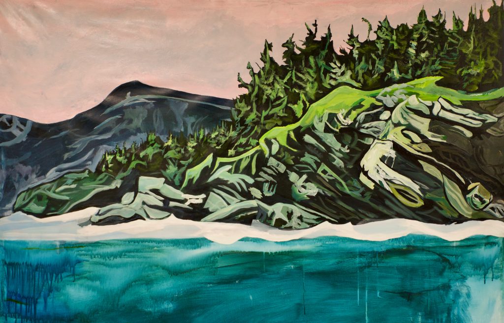 Pointe de l’Île, de bleu et de vert, Denis Loiselle